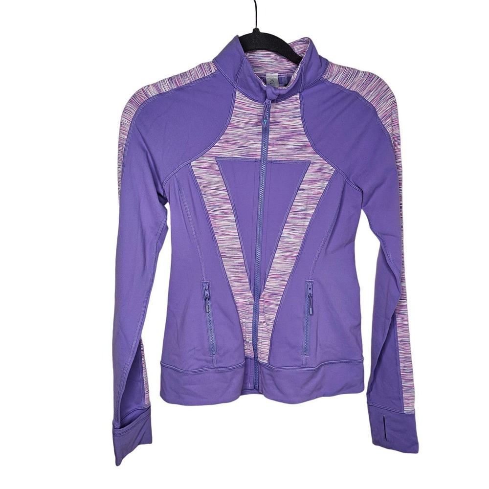 Ivivva Sz 14 Purple Jacket Perfect Your Practice Pink